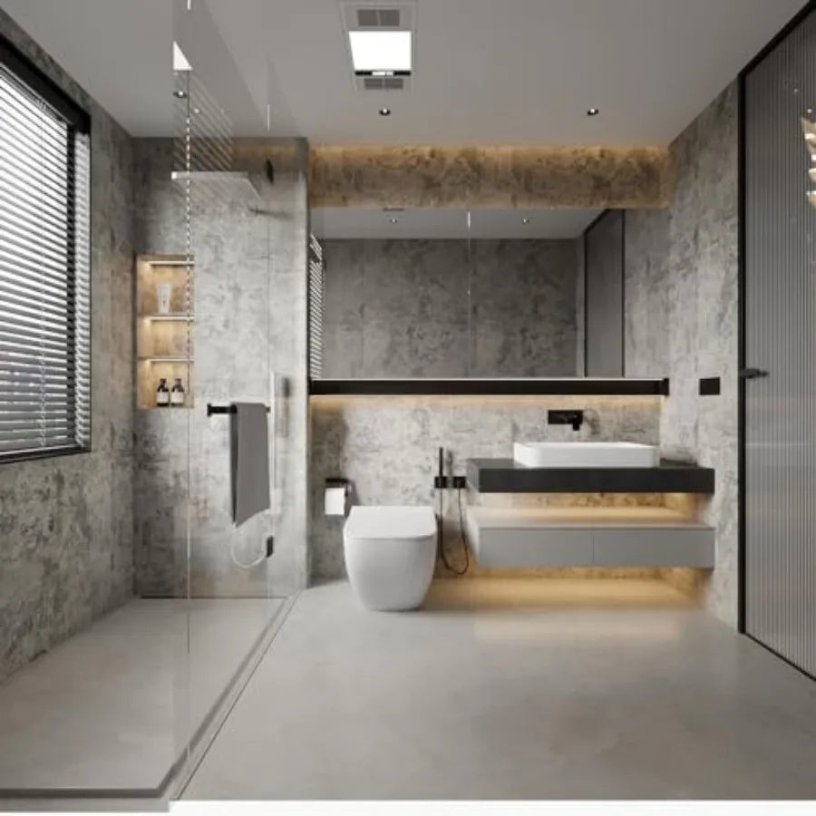 Concrete Peel and Stick Wallpaper Industrial Style Self Adhesive Paper Waterproof Removable