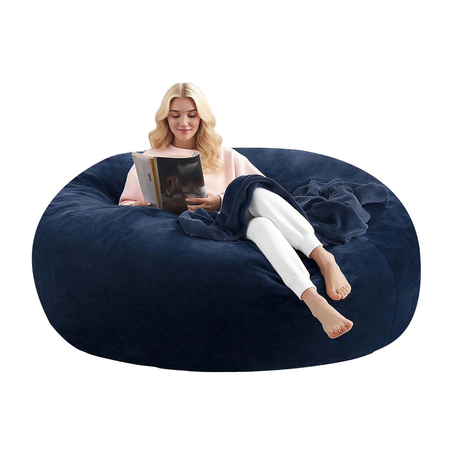 adult beanbag chair with padded beanbag inside, memory foam chair, soft flannel washable cover, ideal reading seat for bedrooms and dorms.