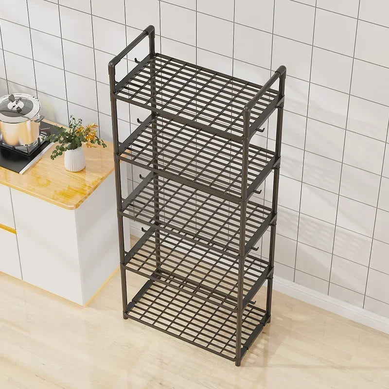 Kitchen Storage Rack Household Metal Multi-Layer