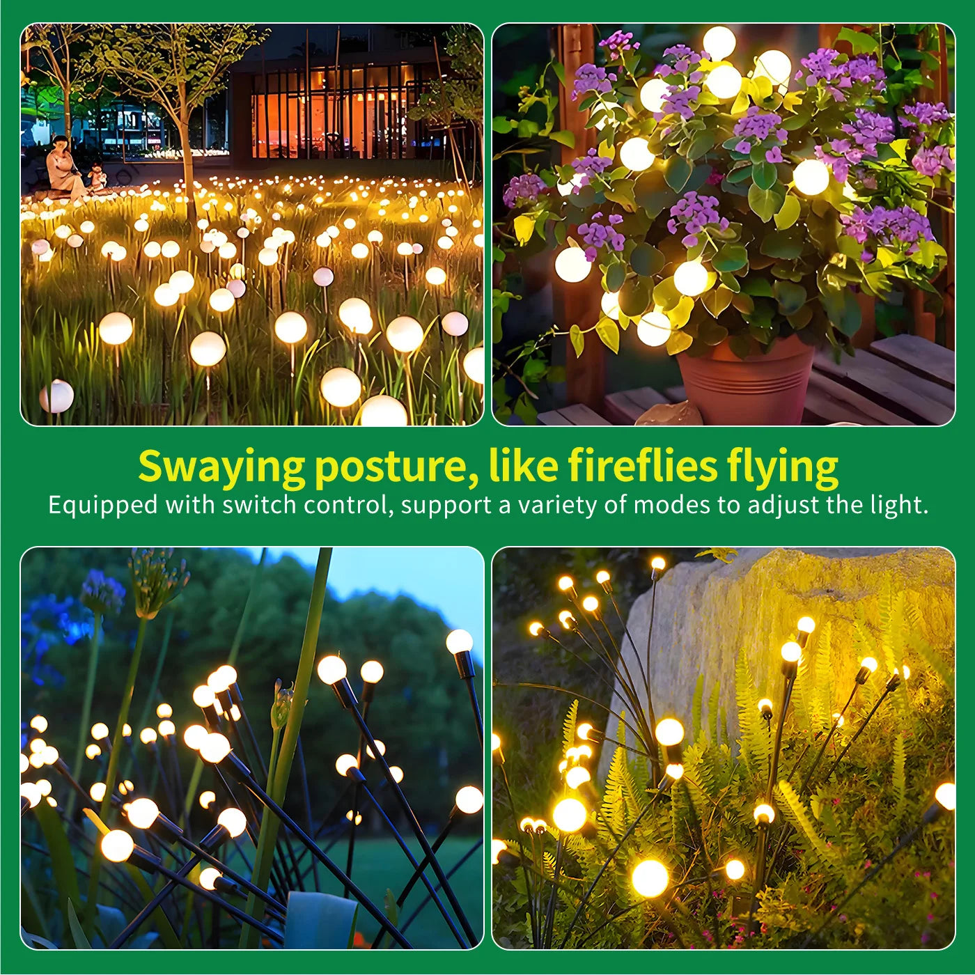 LED Solar Firefly Lights