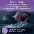 Cooling Bamboo Sheets Queen 6pcs - Ultra Soft, Deep Pocket, Durable Bed Set (Navy Blue)