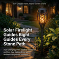 10PCS Solar Flame Torch Lights Outdoor Waterproof