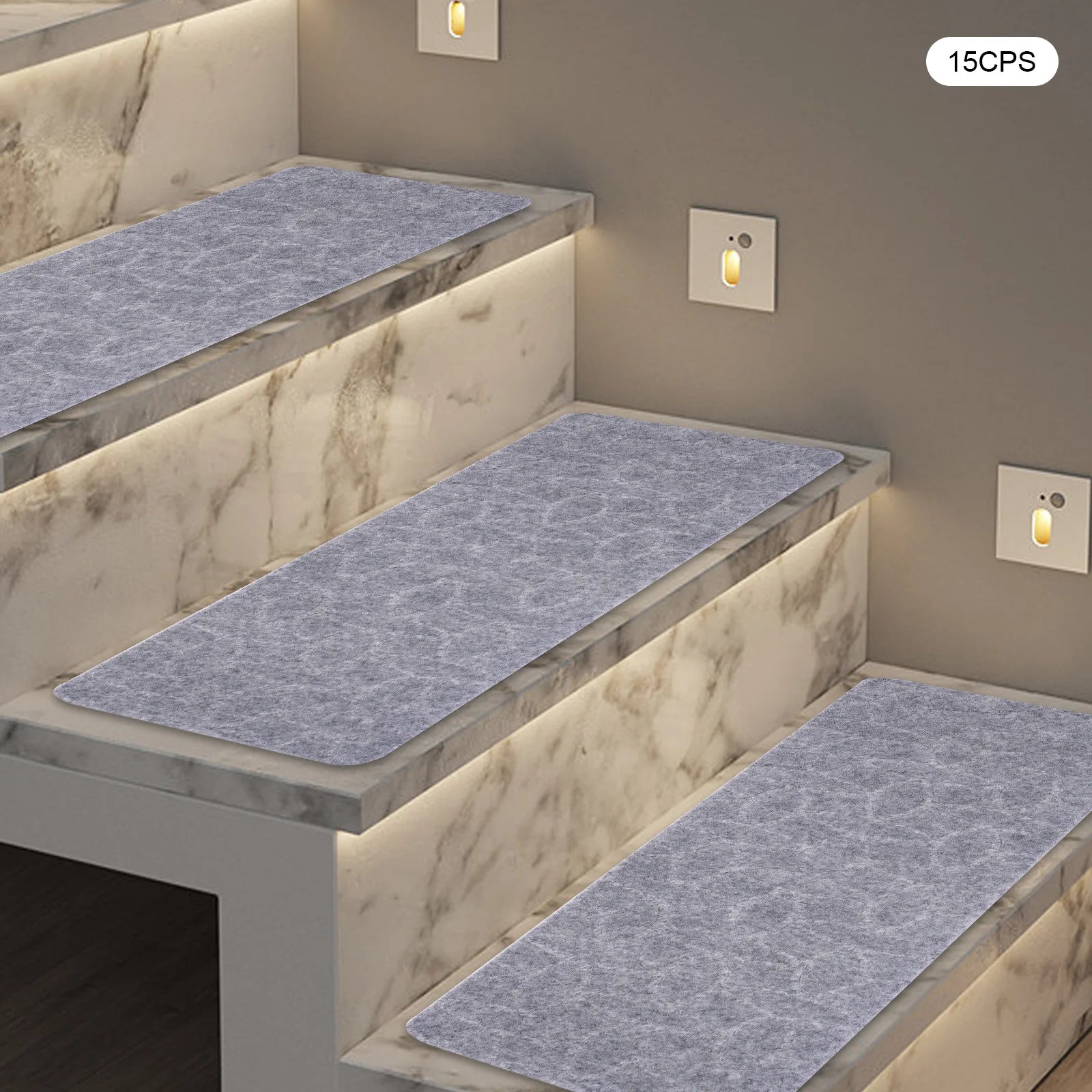 8"x 30" 15PCS Carpet Stair Treads, Non-Slip