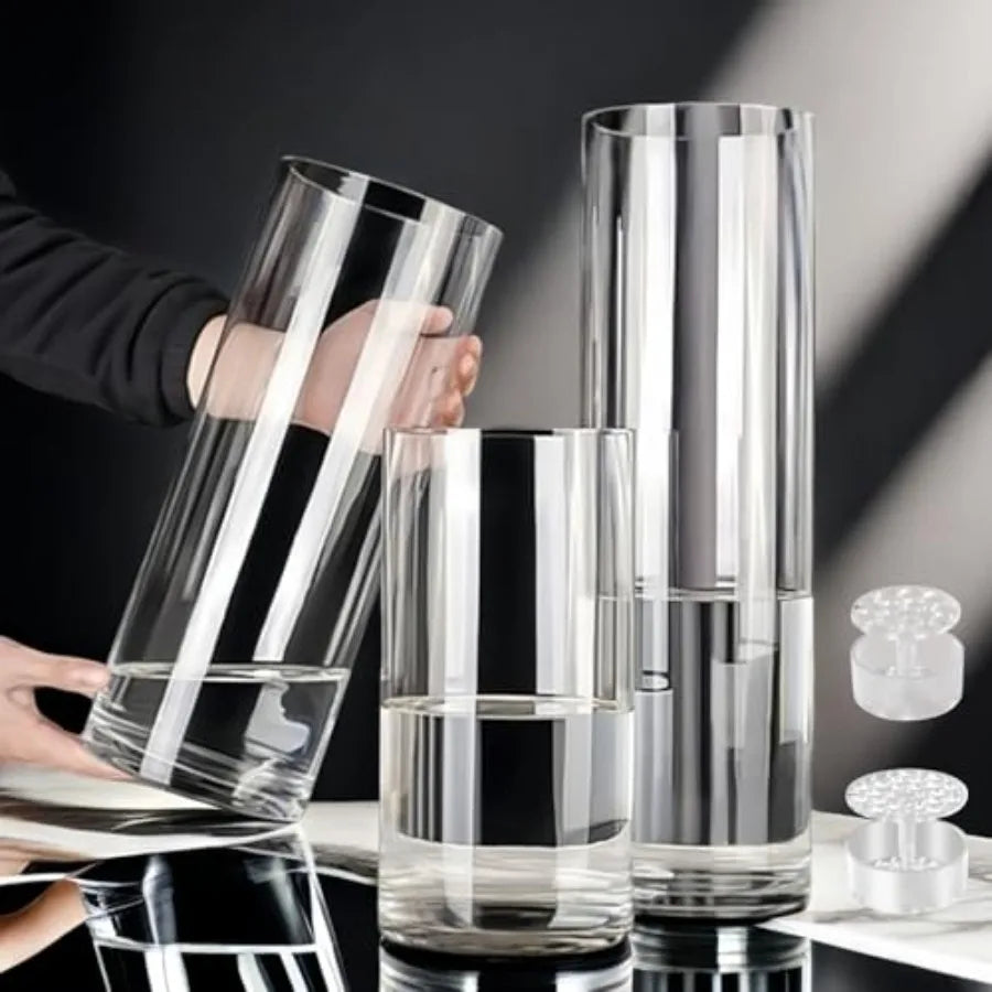 Acrylic Cylinder Vase for Centerpieces