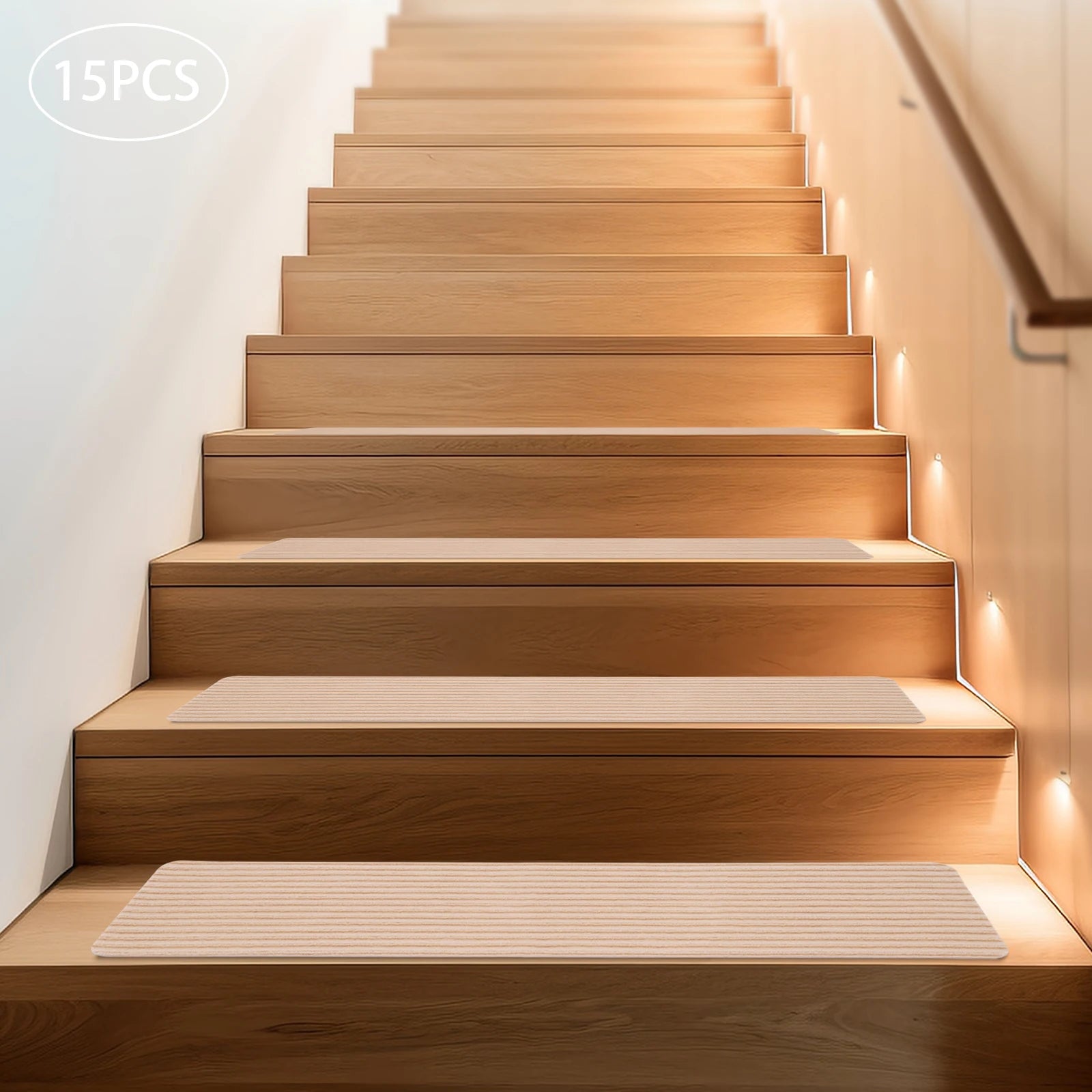 8"x 30" 15PCS Carpet Stair Treads, Non-Slip
