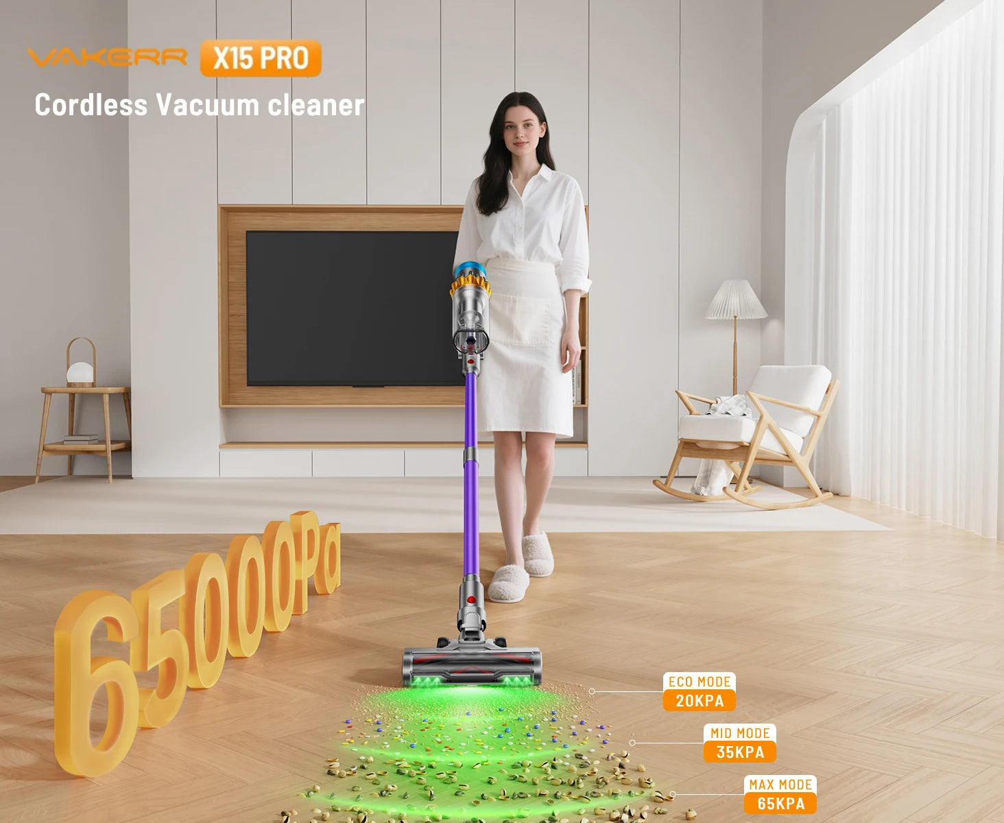 Cordless Vacuum Cleaner 70Mins Runtime