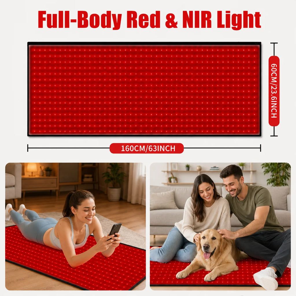 Red Light Therapy Pad Adjustable Timer & Intensity