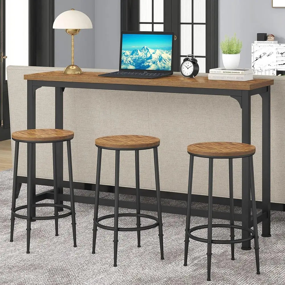 Table with 3 Stools, Counter Height , Breakfast Nook, Living Room