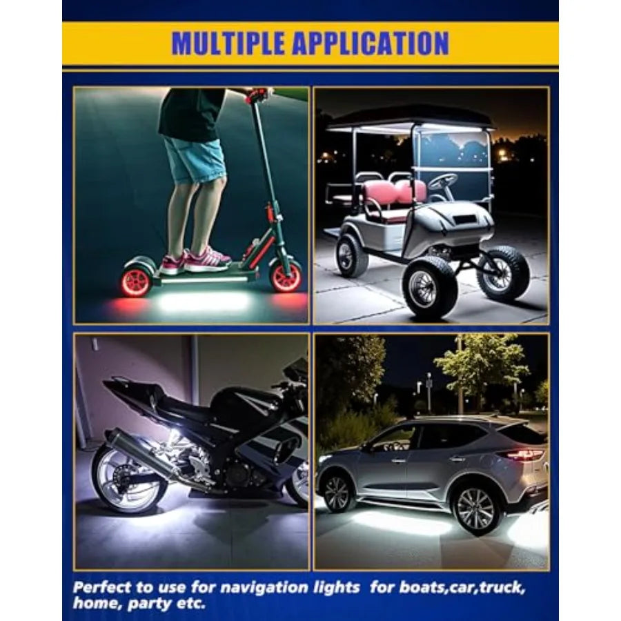 Waterproof Auto Interior Lights, for Home Decoration, Car, and  Motorcycle