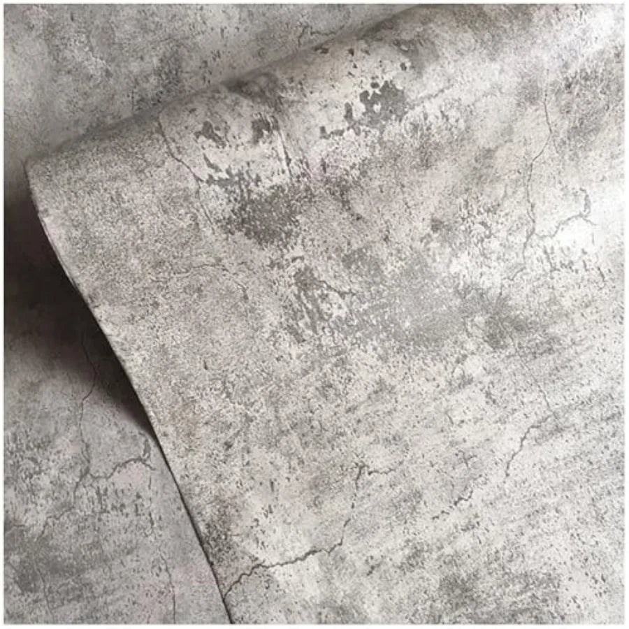 Concrete Peel and Stick Wallpaper Industrial Style Self Adhesive Paper Waterproof Removable
