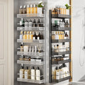 Adjustable 6-level metal pantry organizer for hanging on the door