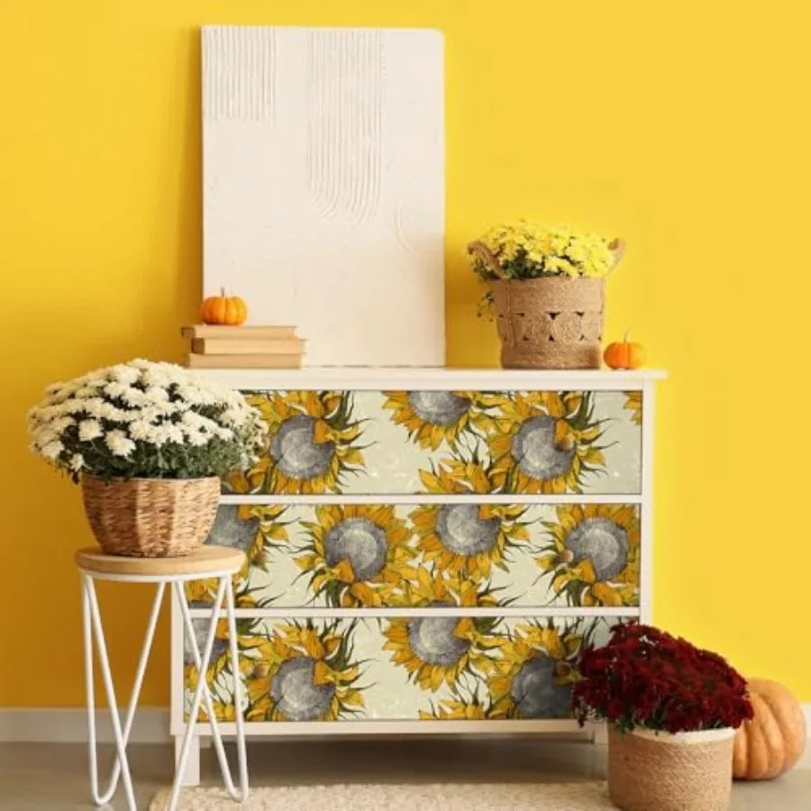 Accent Rustic Large Floral Contact Paper Vintage Mural Wall Paper