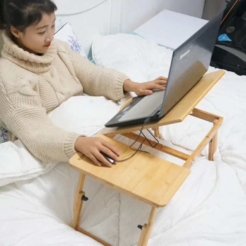 Bamboo Adjustable Laptop Tray