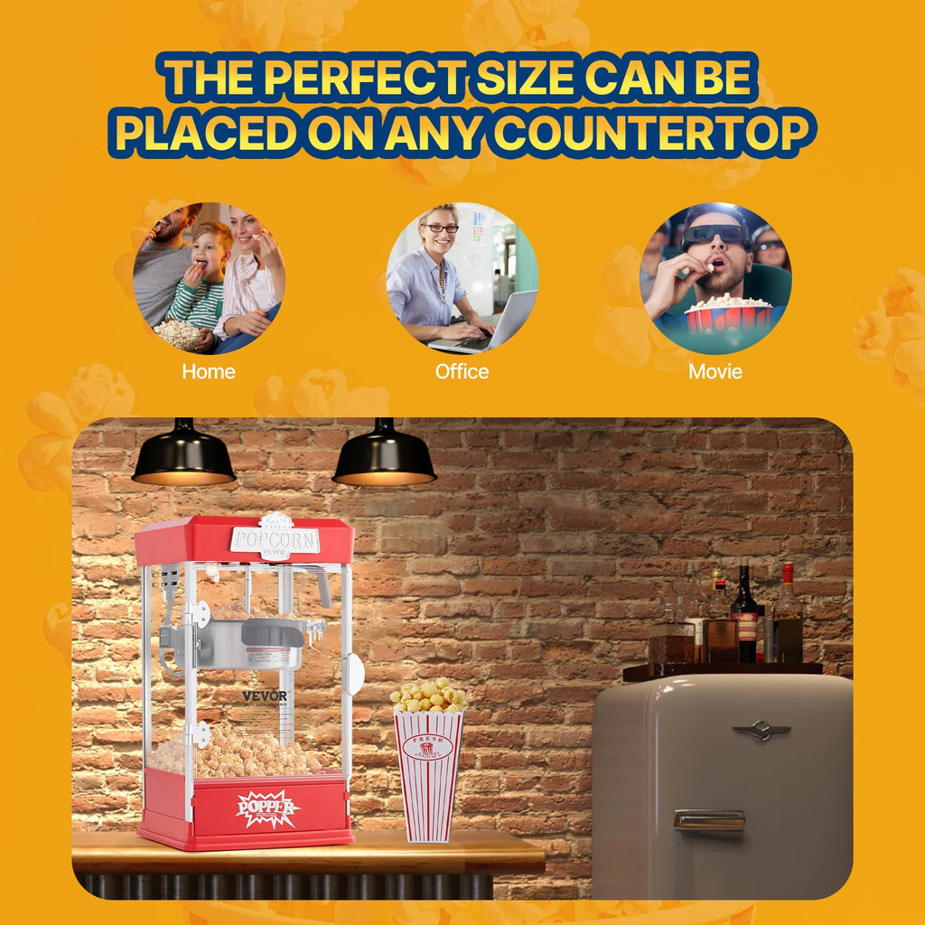 Countertop Popcorn Maker Includes Tabletop Popcorn Maker 1.5 Gal per Batch