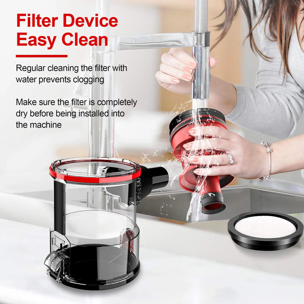 Vacuum Cleaner 600W 18000Pa Powerful 2-in-1 HEPA Filters Handheld Stick Vaccum for Home