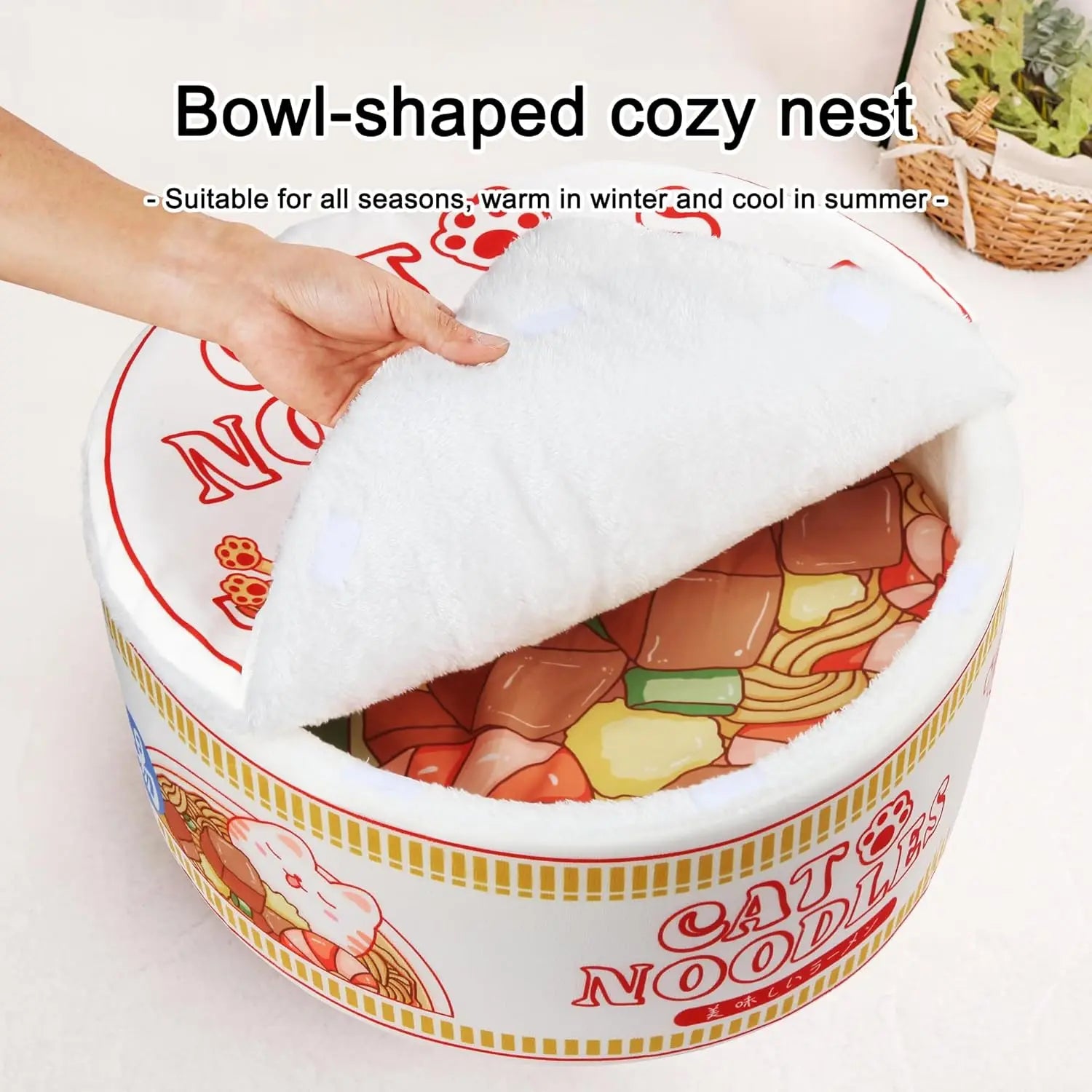 Creative Pet Nest for Indoor Cats, Removable Washable Cushion