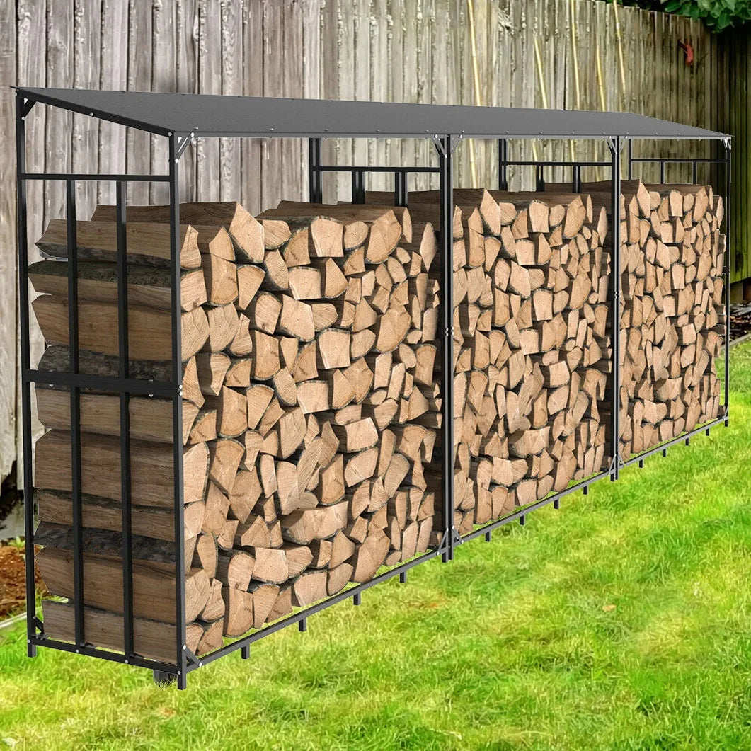 Heavy Duty Metal Firewood Rack