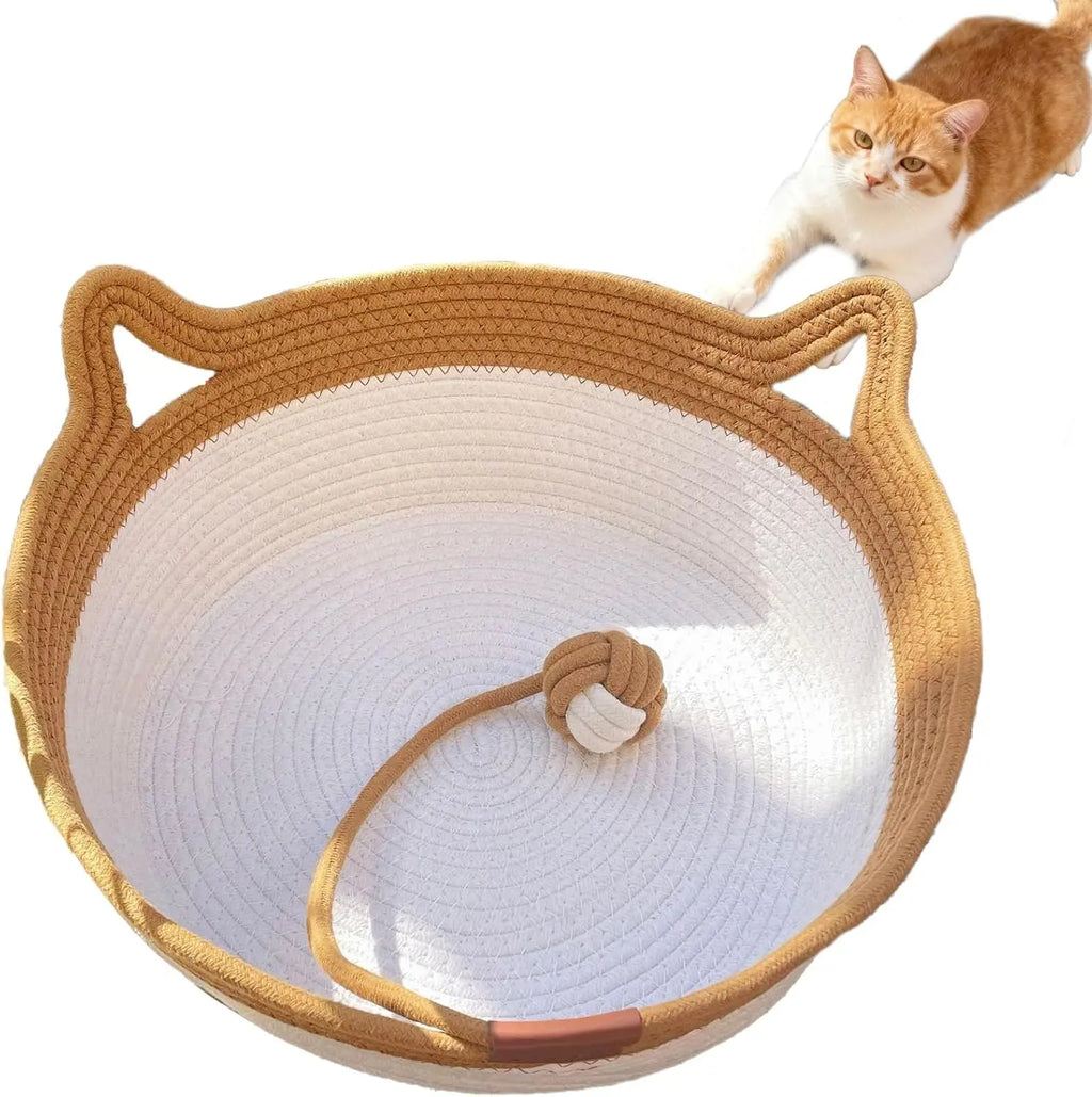 Handwoven cat Basket