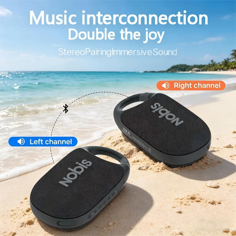 Waterproof Bluetooth Speaker,  24H Playtime  with Touch Control Beat Effects