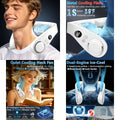 Neck Fan with Cooling Plate-24H Quiet Powerful Fans that Blow Cold Air-5 Speed and Power LED Display