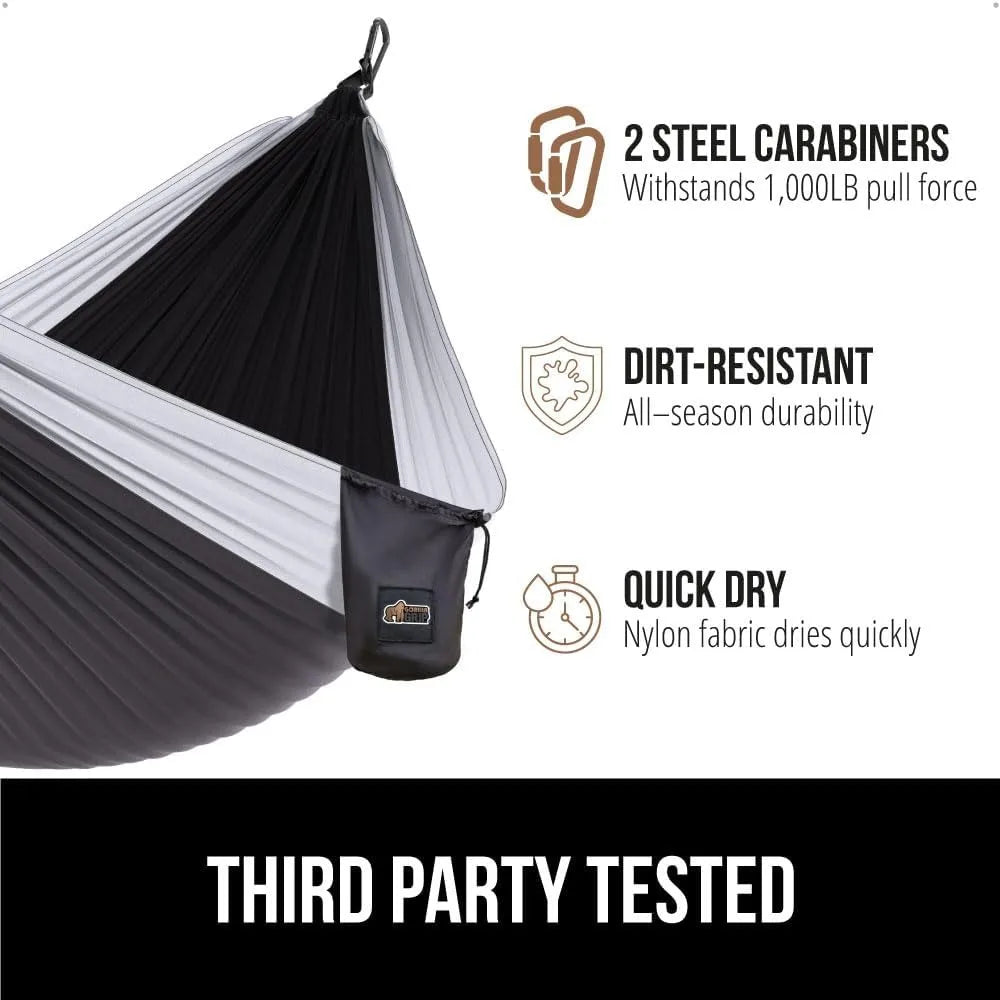 Durable Portable Camping Hammock with Tree Straps Lightweight Travel Swing for Outdoor Hiking Backpacking