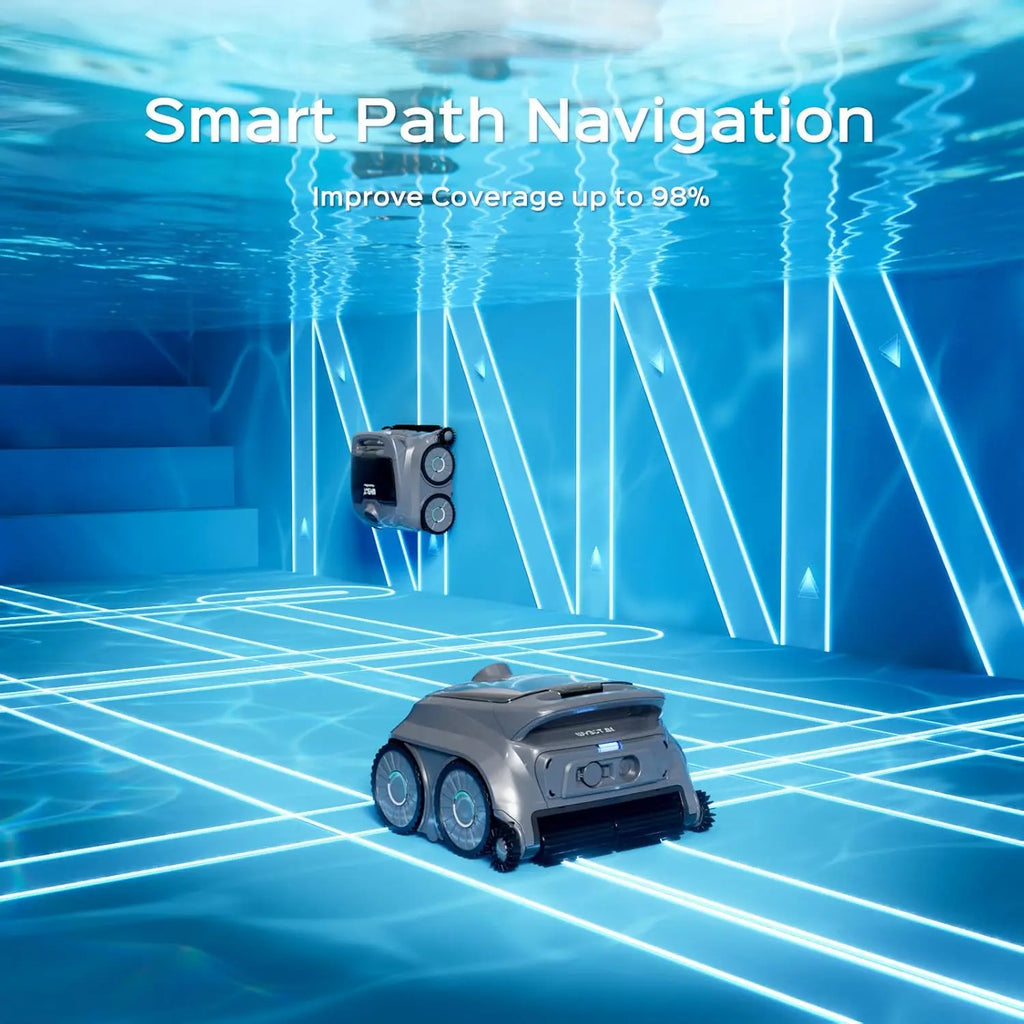2026 New B1 Robotic Pool Cleaner Floor and Wall Cleaning 120min Runtime Cordless Pool Vacuum for Inground Above Ground Pools