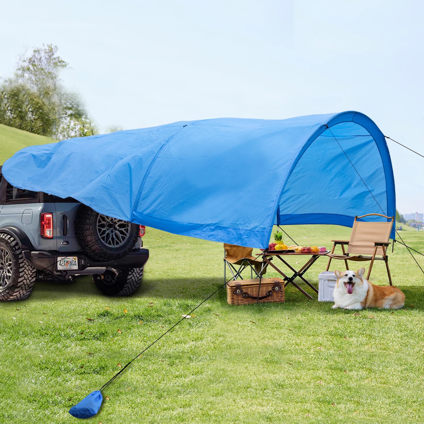 Beach Canopy - Covers Up to 8 People, 200 Sq. Ft. of Shade, Sets Up in 3 Minutes, Lightweight, Compact, Wind Assist Included