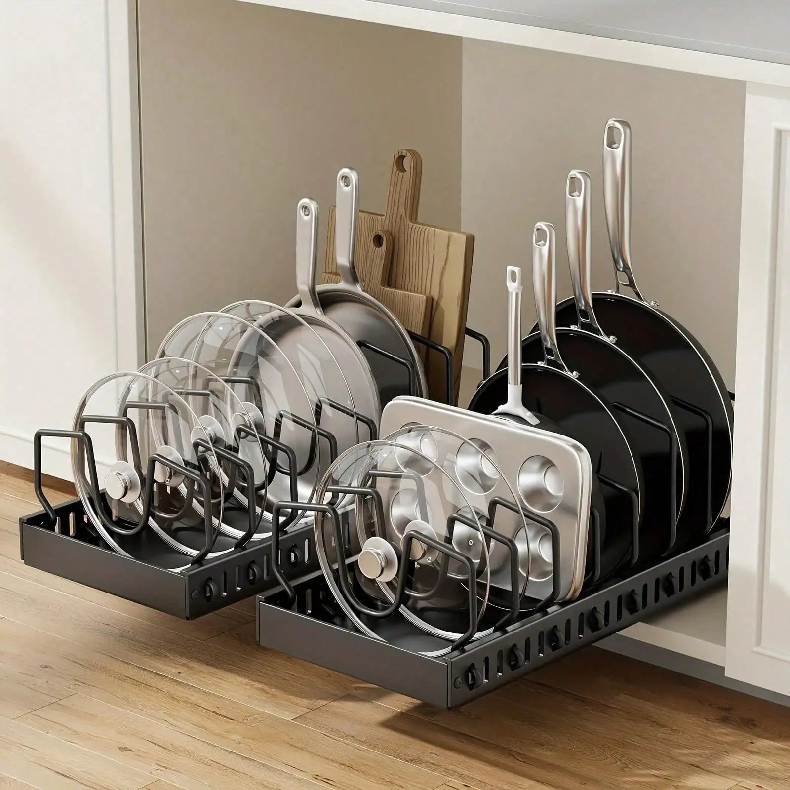 Sturdy Home Accessories, Fits Pots Pans Lids, Easy Install For Kitchen Restaurant Home Daily Use