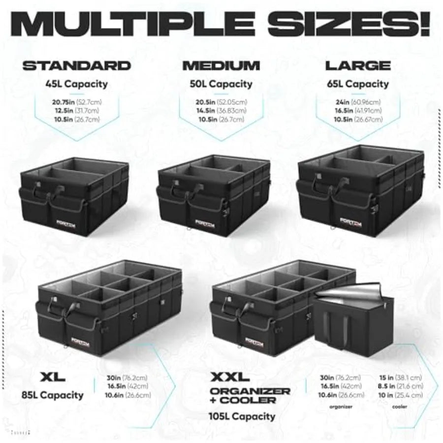 Trunk Organizer For SUV Foldable Storage