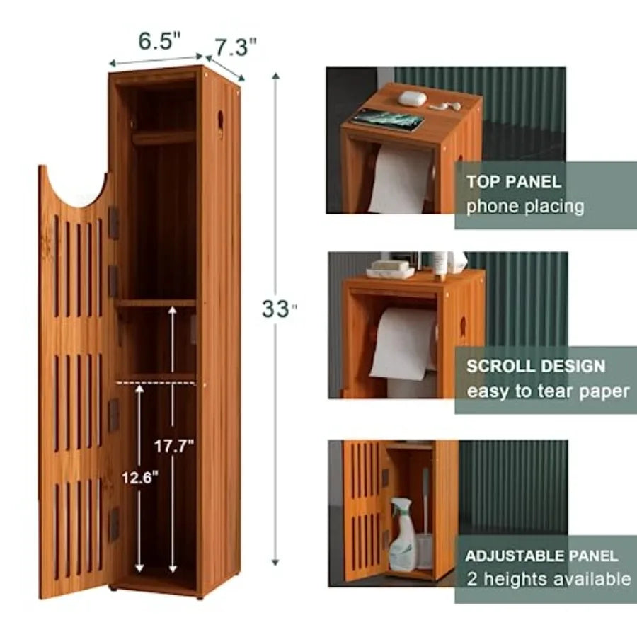 Toilet Paper Holder with Storage