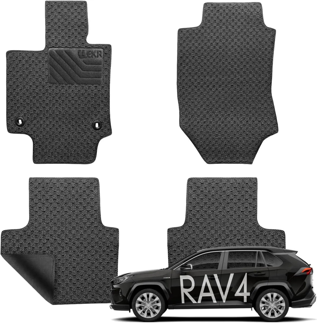 Custom Fit Carpet Mats for  Toyota RAV4 2019-2024 2025 0.5 Inch Thickness Rugs Premium All Weather Anti-Slip Waterproof Mat