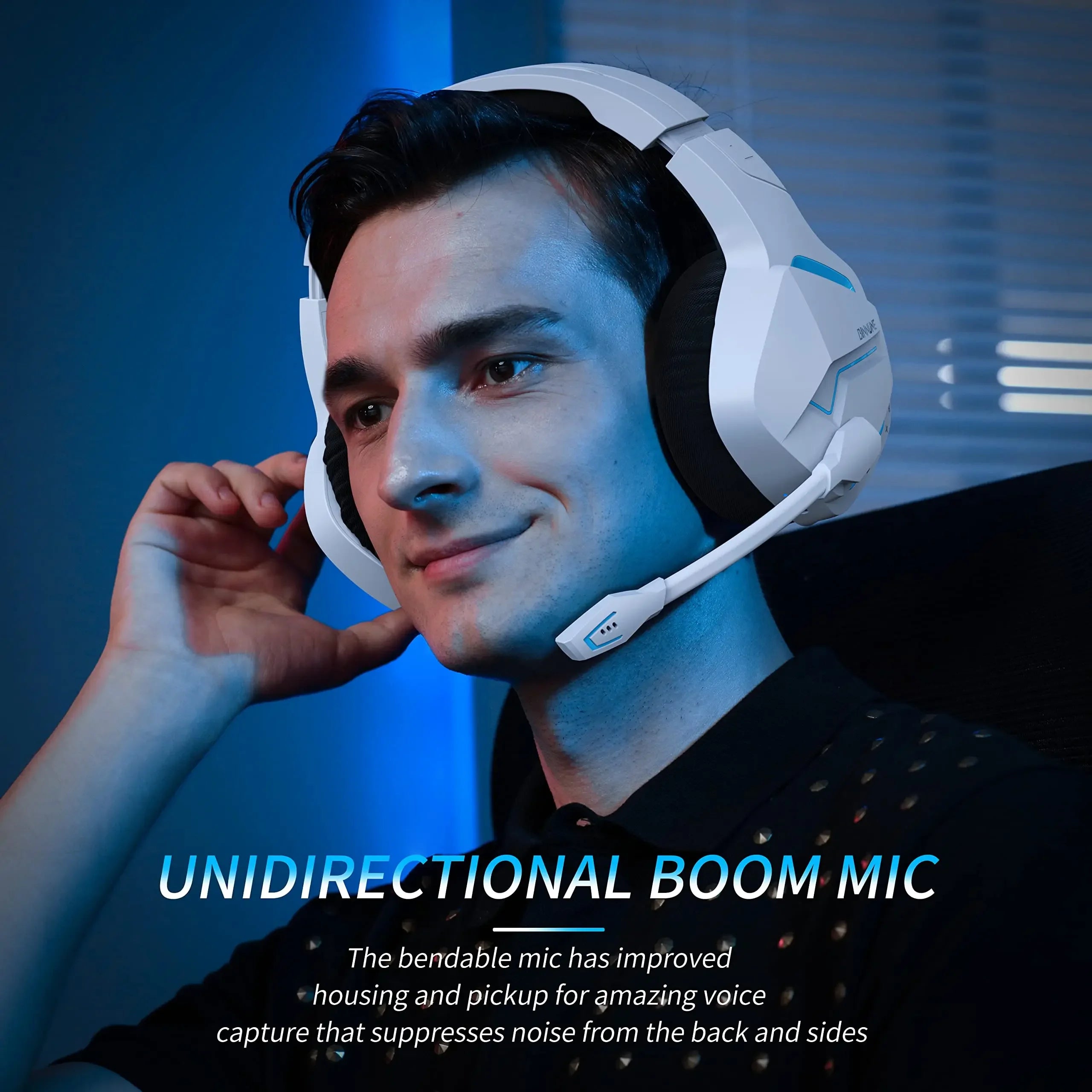 Wireless Gaming Headset with Mic for PC PS4 PS5 2.4G Bluetooth USB Gamer Headphones with Mic for Laptop Computer