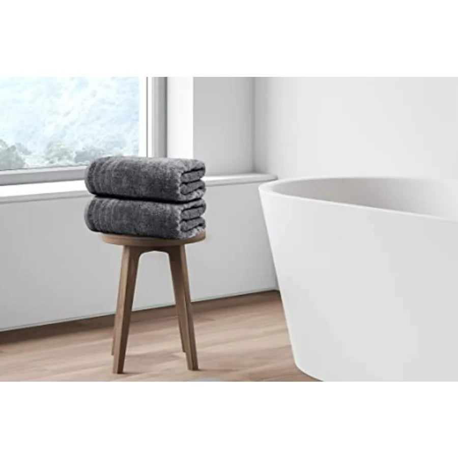 Pack of 4 Extra Large Bath Towels 30 x 60 Inch, 100% Cotton