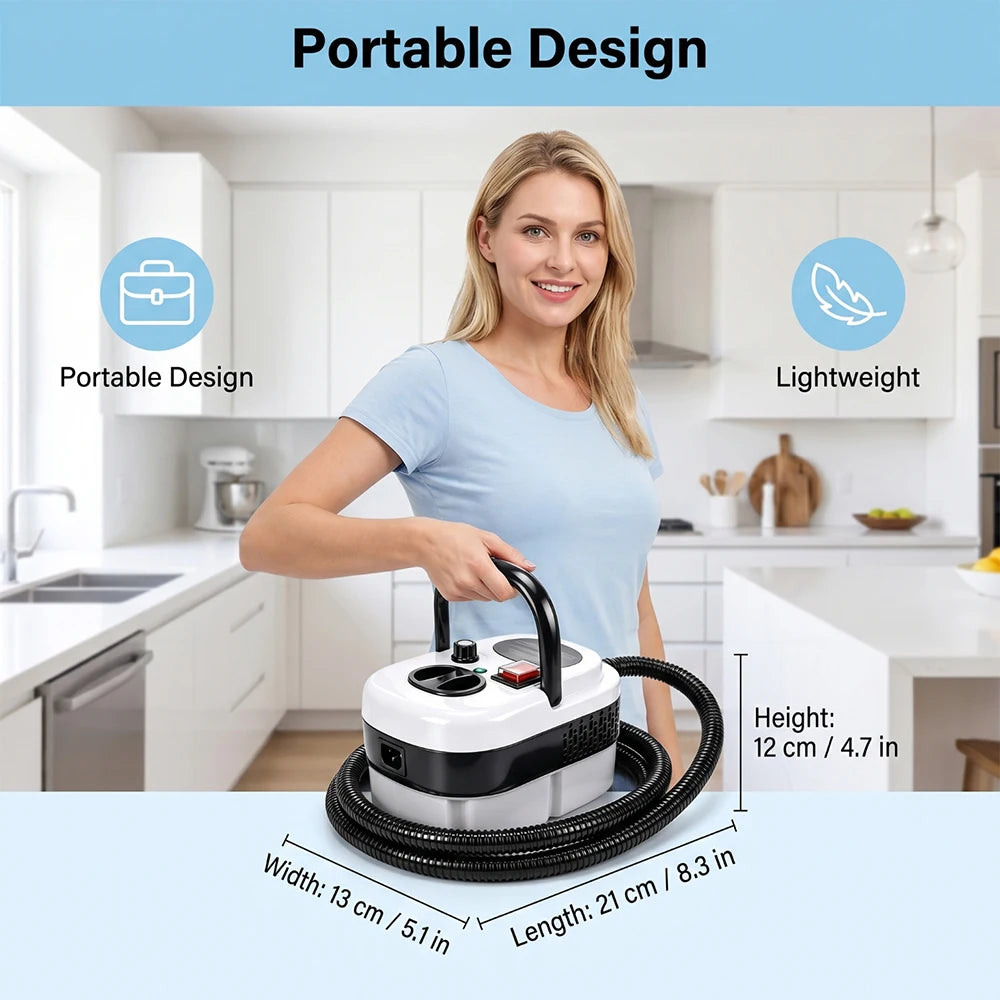 Portable High Temperature Steam Cleaning Machine with Multi Nozzle Attachments for Kitchen Hood Toilet Curtain Car Home Outdoor Deep Cleaning