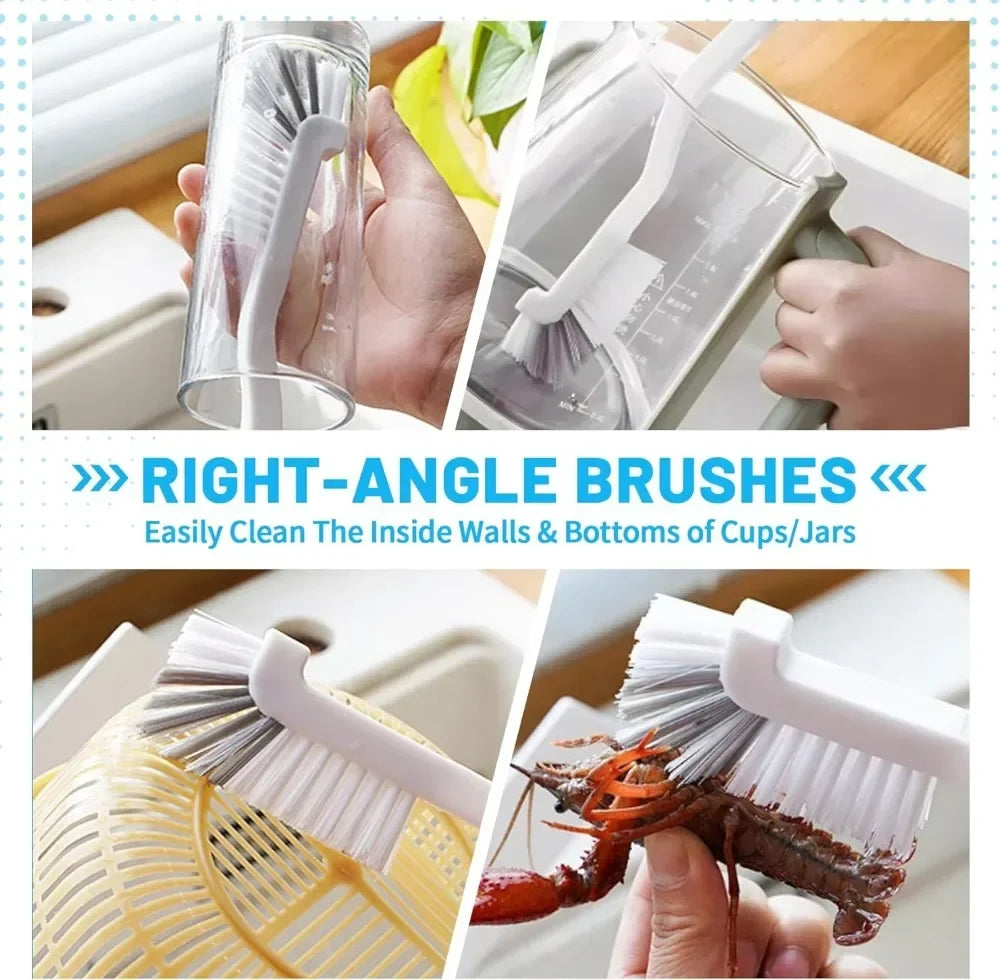 16Pcs Deep Cleaning Brush Set for Tight Spots, Window Grooves, Tiles, Sinks & Bottles