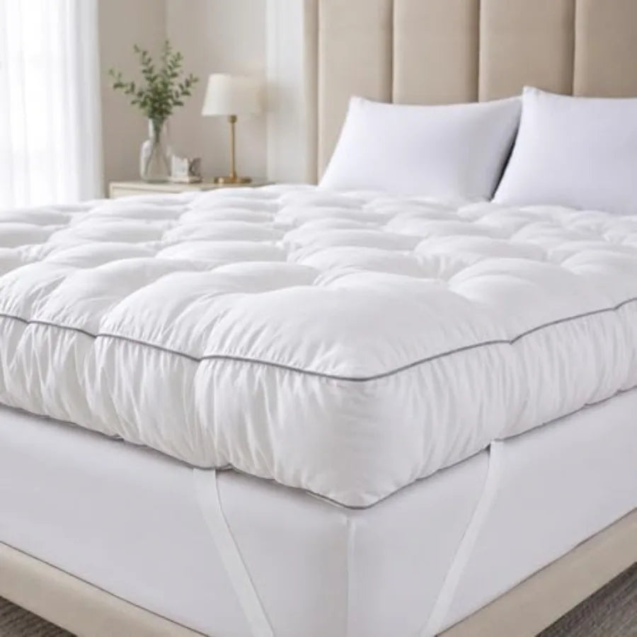 5 Inch Memory Foam Mattress Topper for Back Pain Relief, Extra Thick Gel Memory Foam Bed Topper