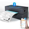 Thermal Label Printer Portable No Ink Required 203DPI 4x6 for Small Business Bluetooth USB High Speed Express Airway Bill