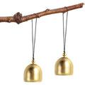 2 PCS Small Antique Brass Hanging Bells Wind Chime