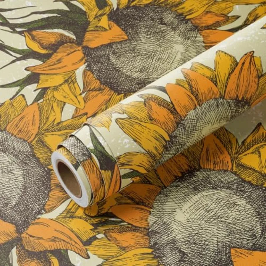Accent Rustic Large Floral Contact Paper Vintage Mural Wall Paper