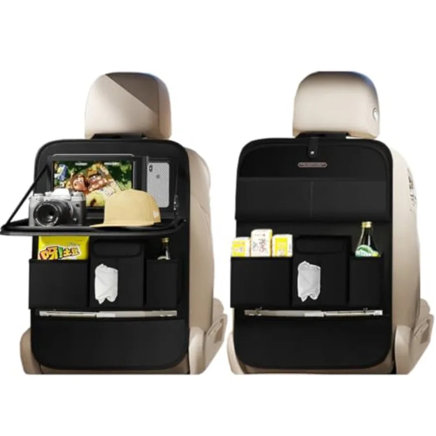 Car Seat Organizers, Multi-functional Back Seat Protectors, Storage Pouches, and Tray Holders for Cars,,Seat Back and Rear Seat