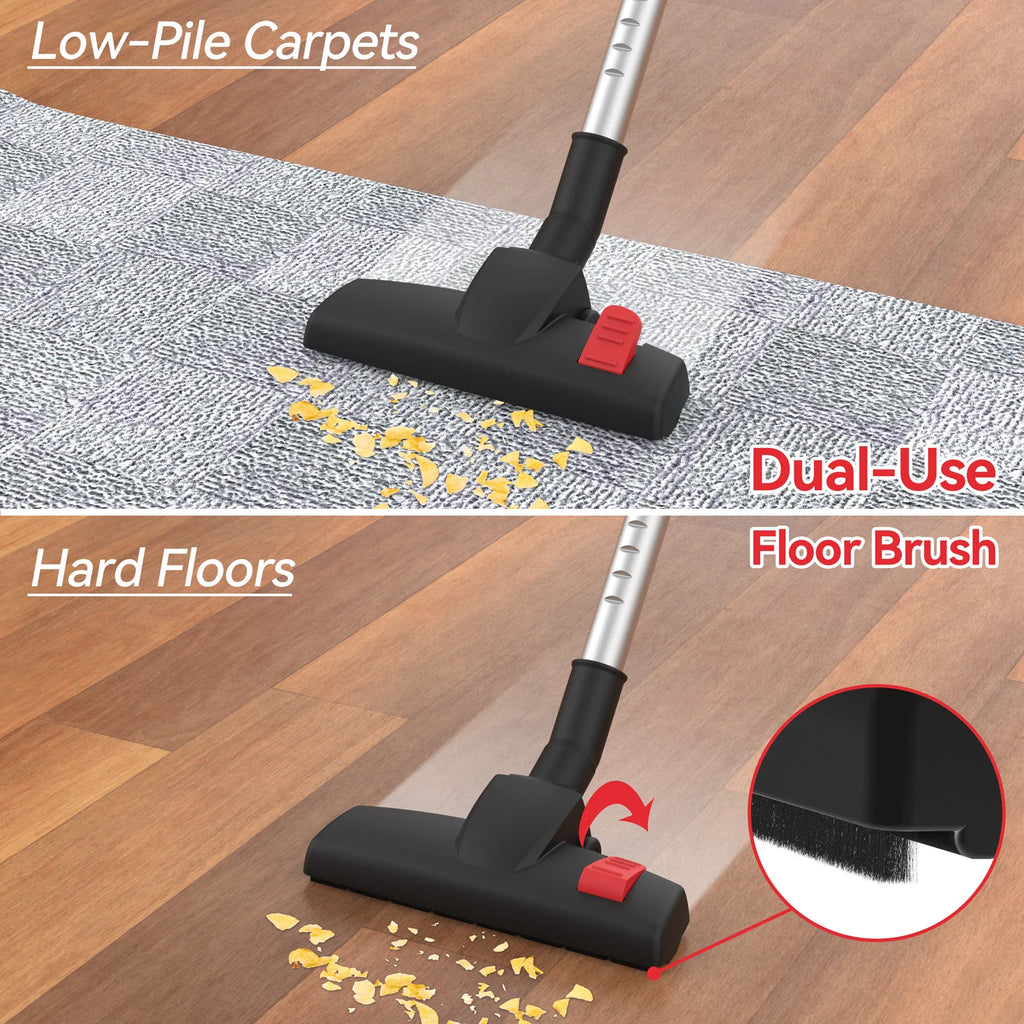 Vacuum Cleaner 600W 18000Pa Powerful 2-in-1 HEPA Filters Handheld Stick Vaccum for Home