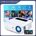 Projector,  WiFi /Bluetooth, 300'' Screen, 4K Support, Zoom, 5G Sync, HDMI/USB/AV/Smartphone