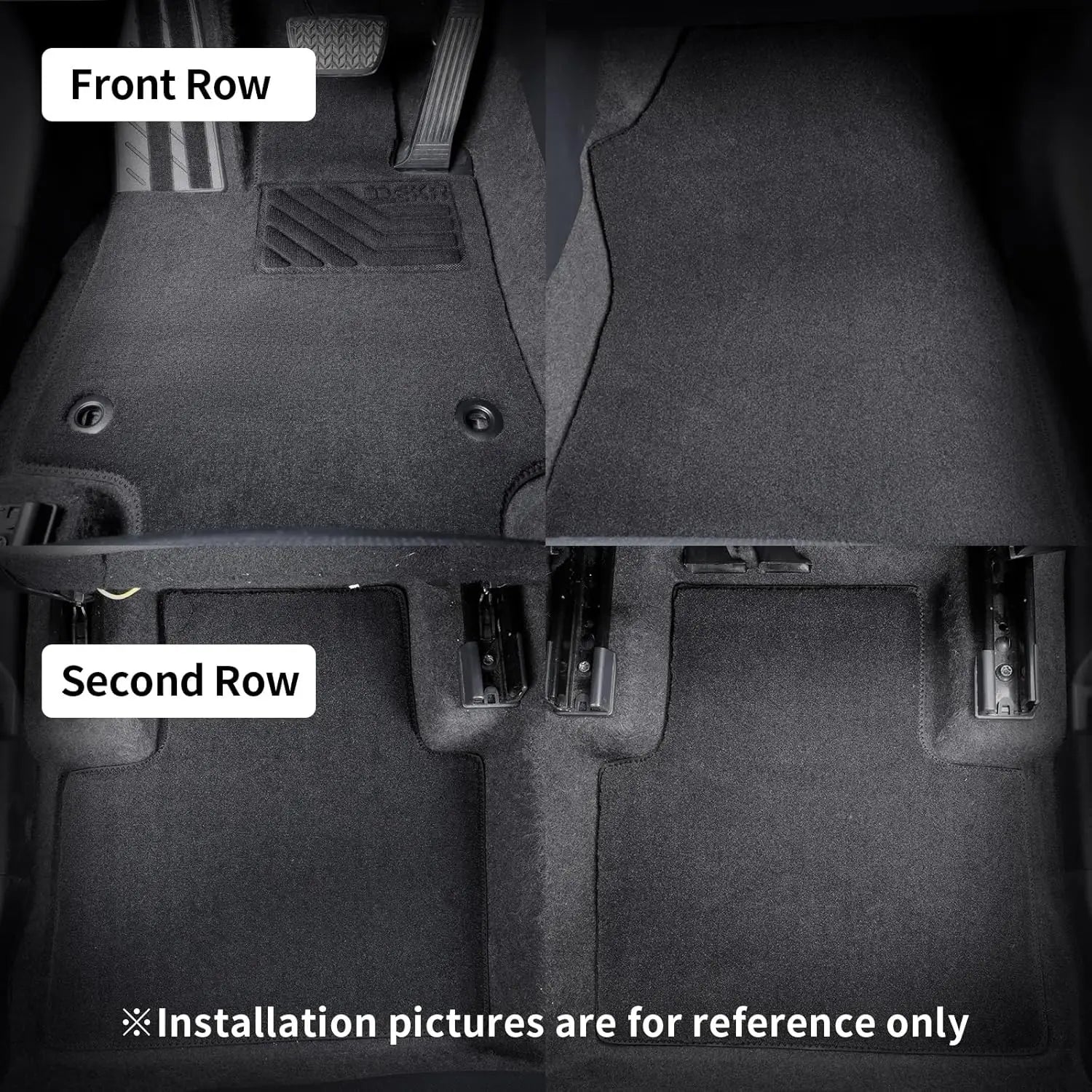 Custom Fit Carpet Mats for  Toyota RAV4 2019-2024 2025 0.5 Inch Thickness Rugs Premium All Weather Anti-Slip Waterproof Mat