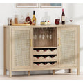 Rattan Wine Bar Cabinet