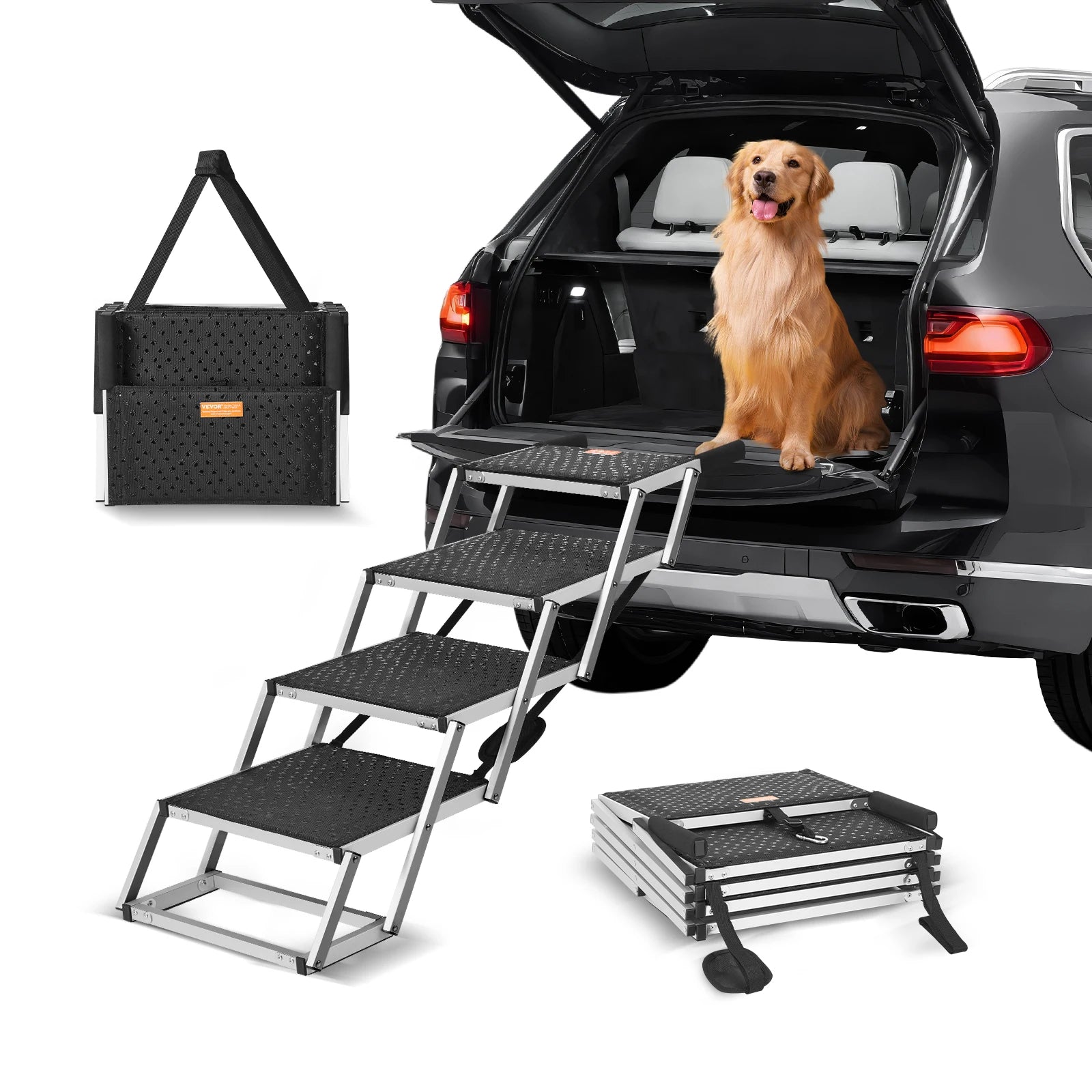 Dog Car Steps Folding Portable 150 lbs