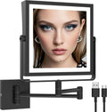 Rechargeable Wall Mounted Makeup Mirror with Lights