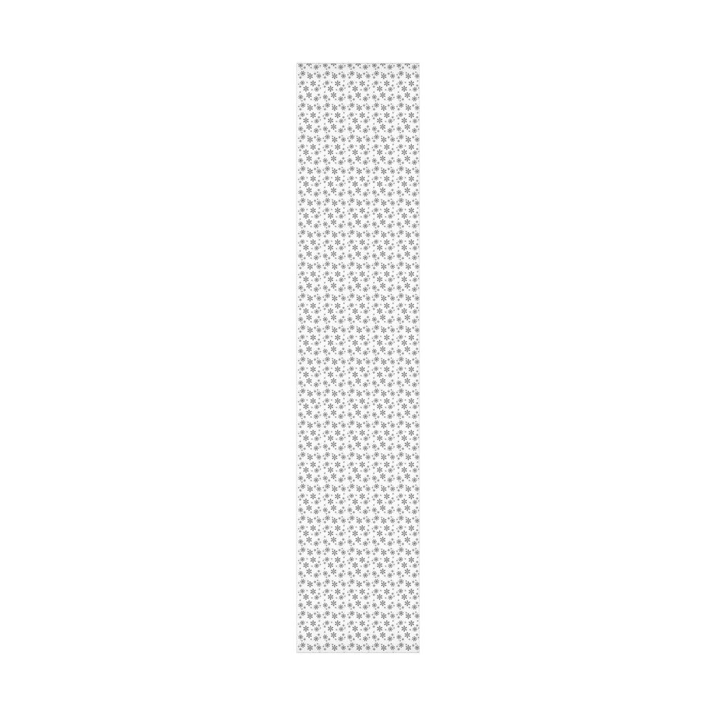 Black Snowflakes Wrapping Paper