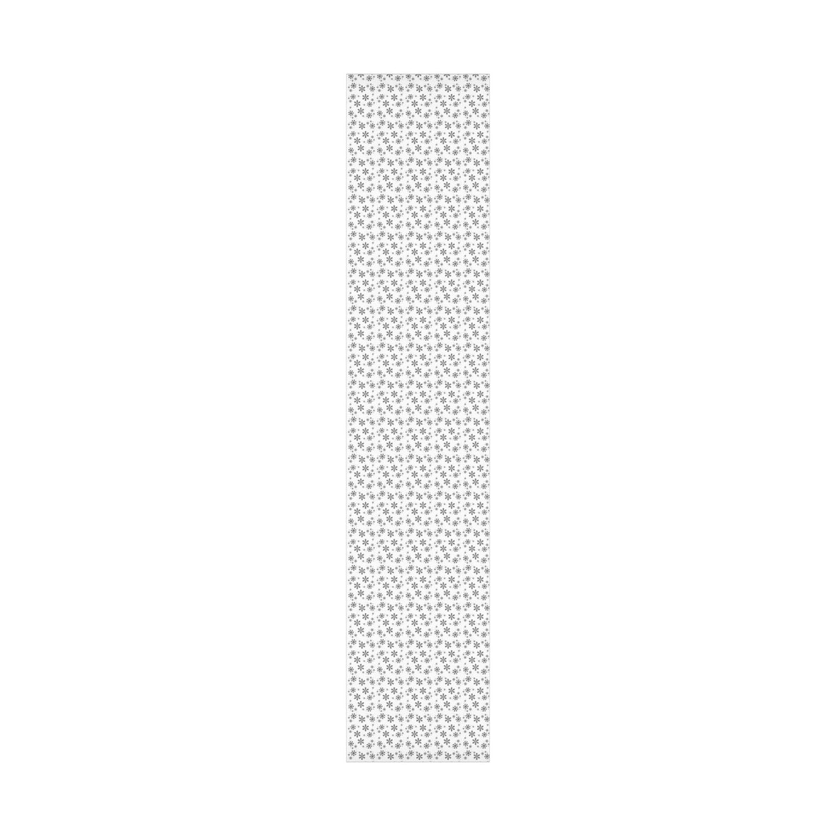Black Snowflakes Wrapping Paper