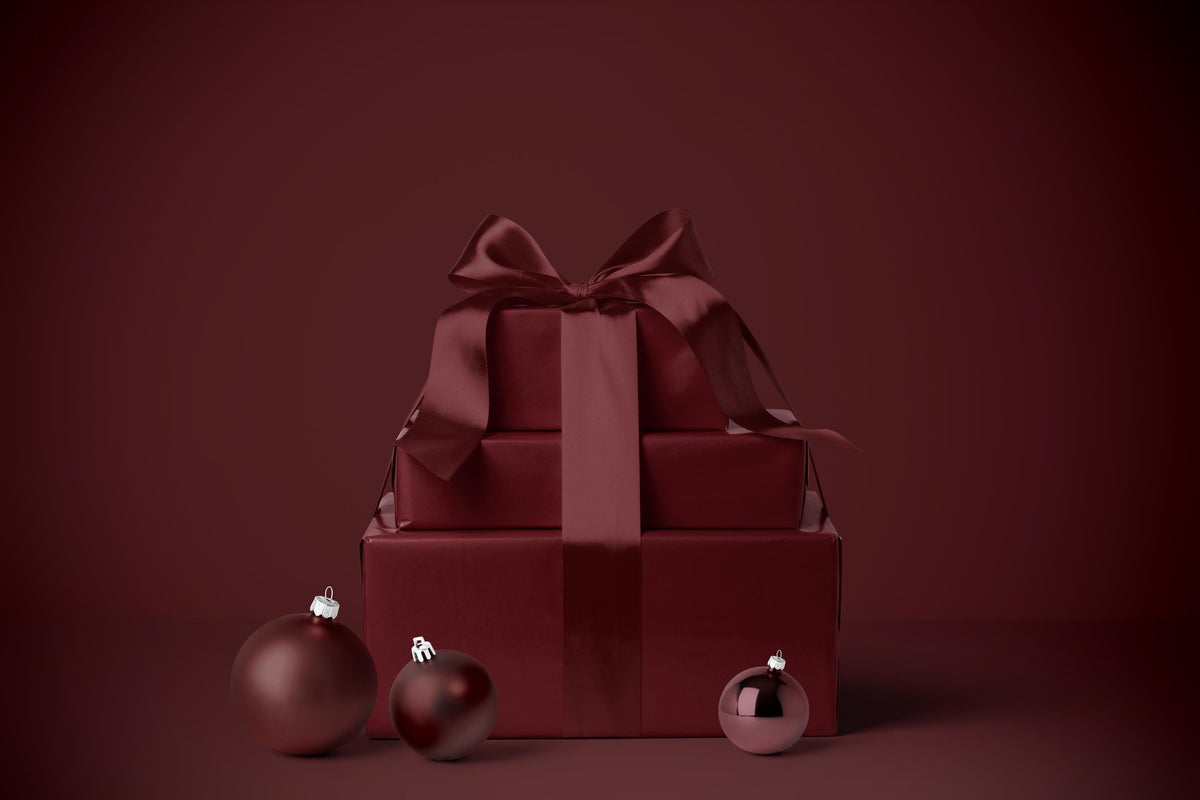 Burgundy Solid Color Holiday Wrapping Paper