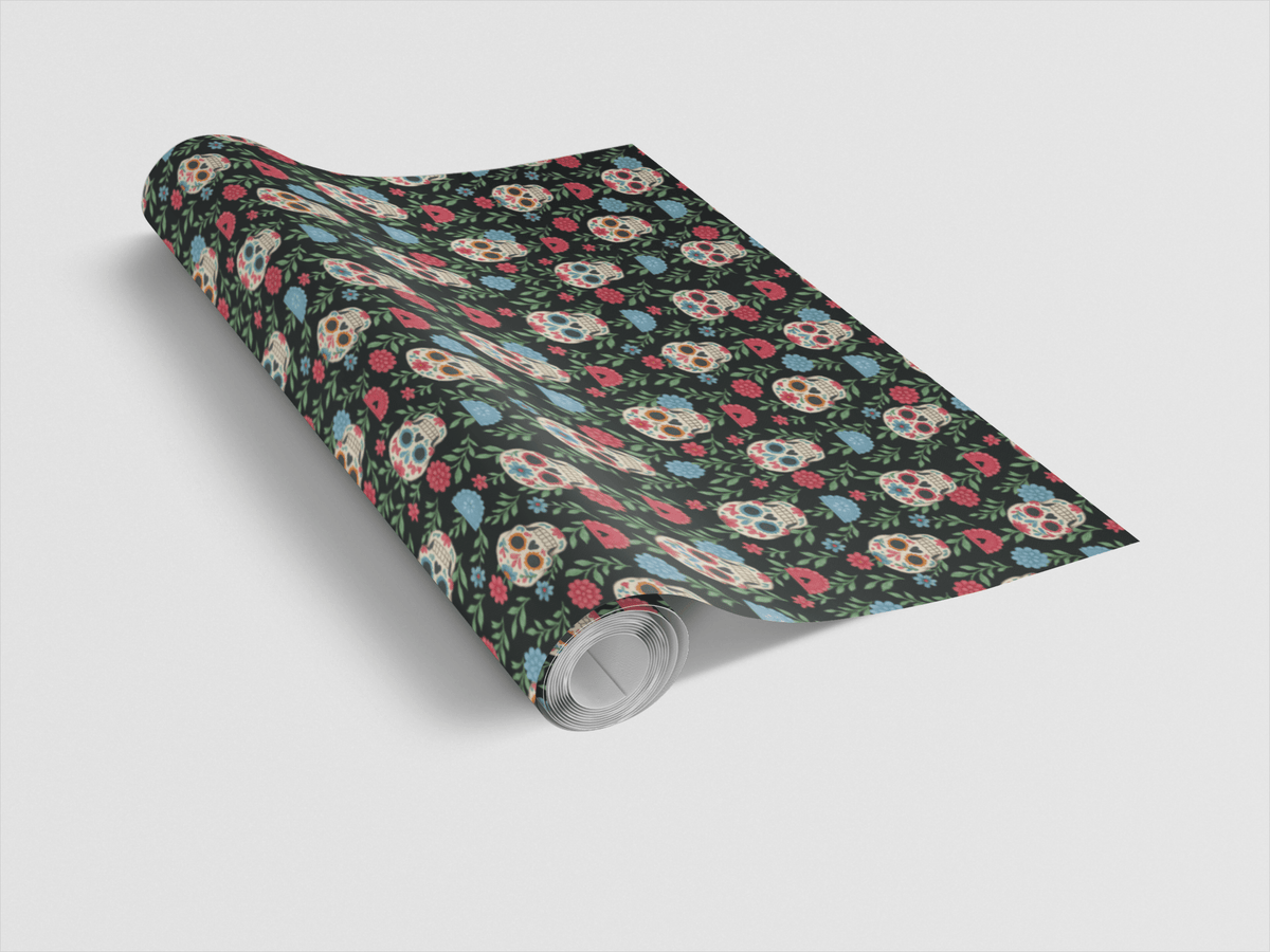 Sugar Skull Symphony Wrapping Paper